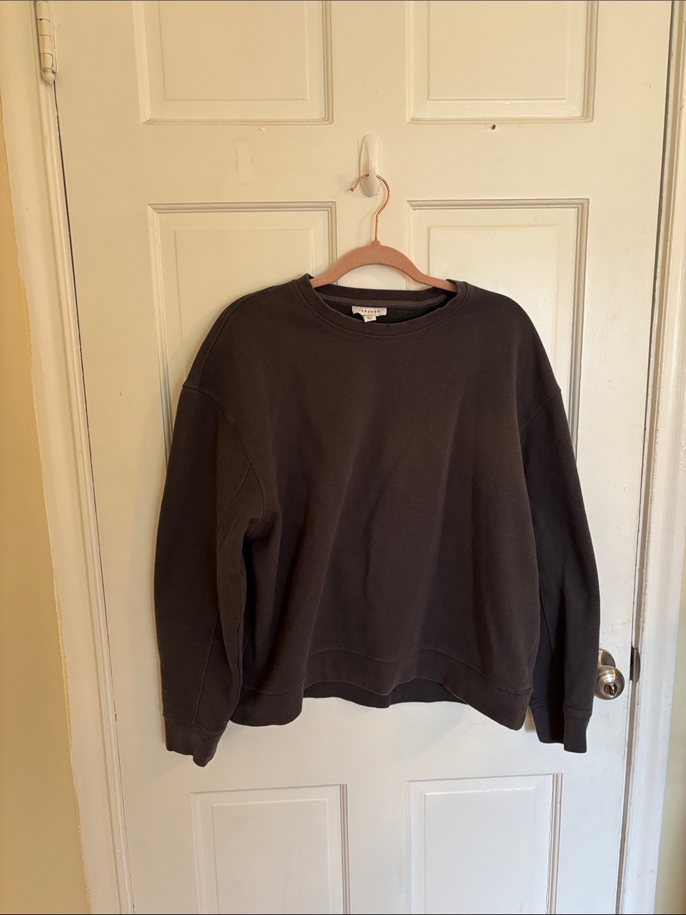 Top shop Dark Gray Crewneck Sweatshirt US 12